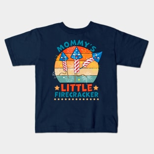 Mommy's Little Firecracker 4th of July Kids T-Shirt